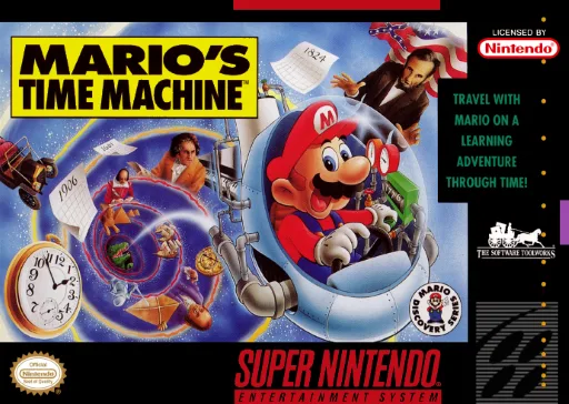 마리오의 타임 머신 (SNES) Box Art & Cover
