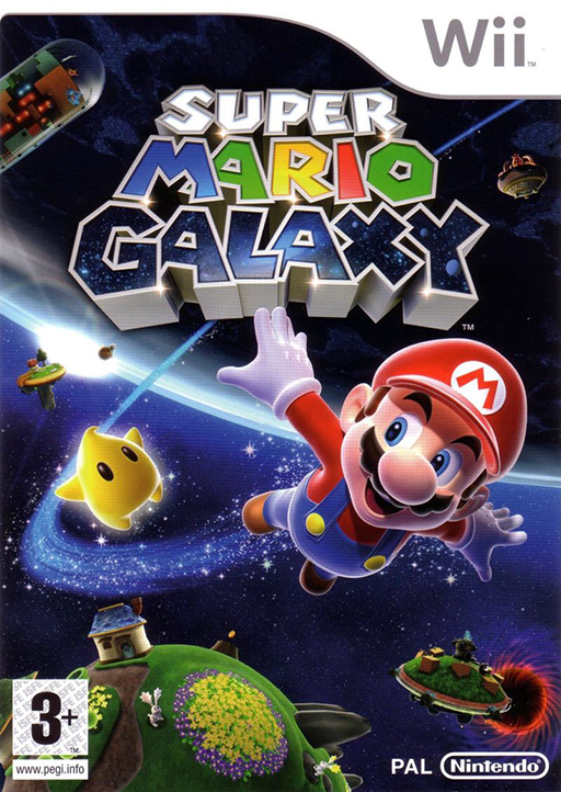 Super Mario Galaxy (WII) Box Art & Cover