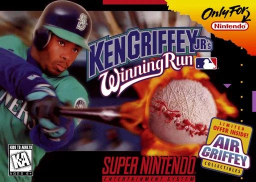 Ken Griffey Jr.'s Winning Run (SNES) Box Art & Cover