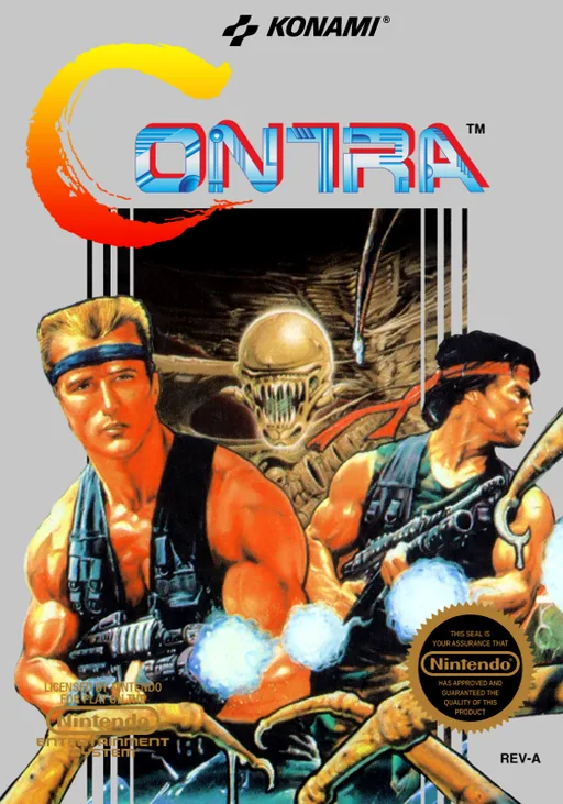 Contra (NES) Box Art & Cover