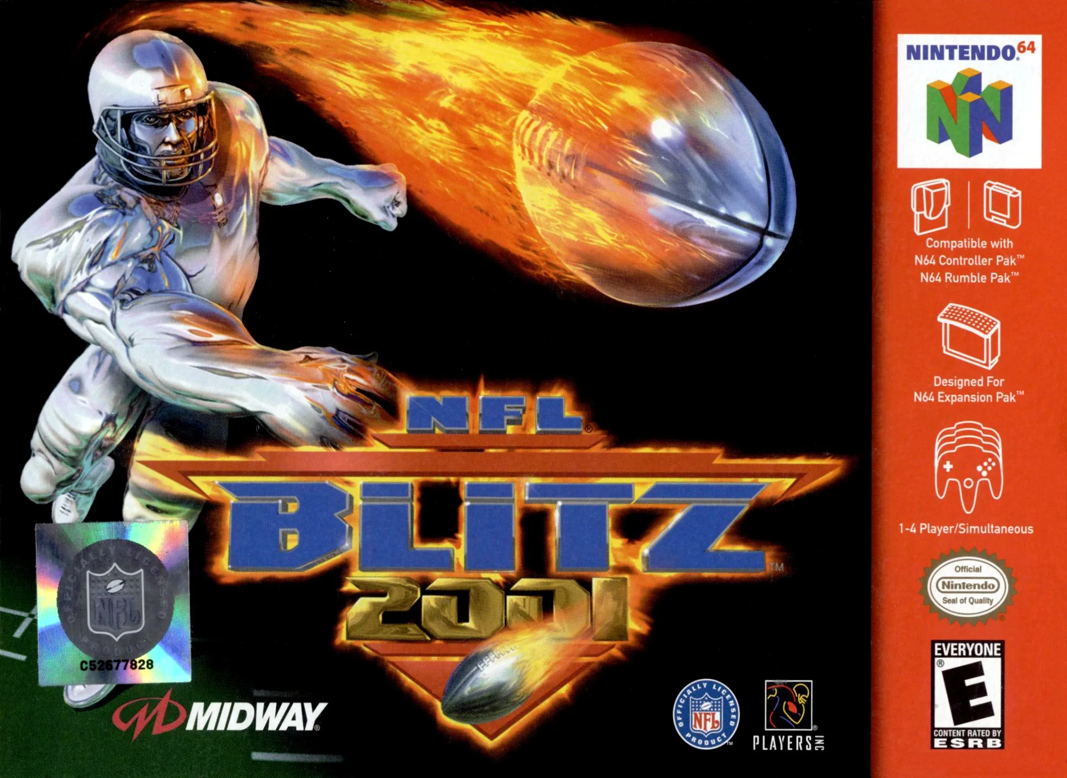 ラグビー ブリッツクラッグ 2001 (N64) Box Art & Cover