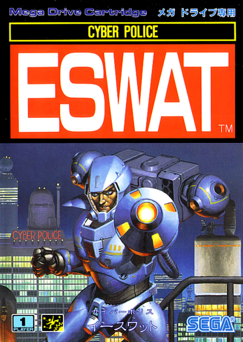 Cyber Police ESWAT (set 4, World) (FD1094 317-0130) (ARCADE) Box Art & Cover