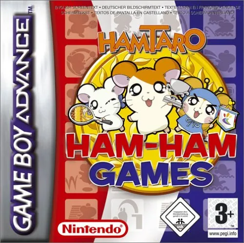 Hamtaro - Ham-Ham Games (GBA) Box Art & Cover