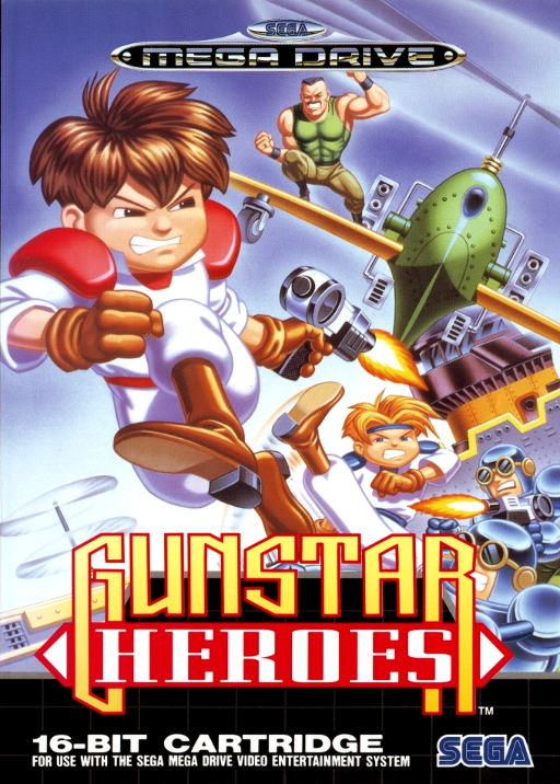 Gunstar Heroes (MD) Box Art & Cover