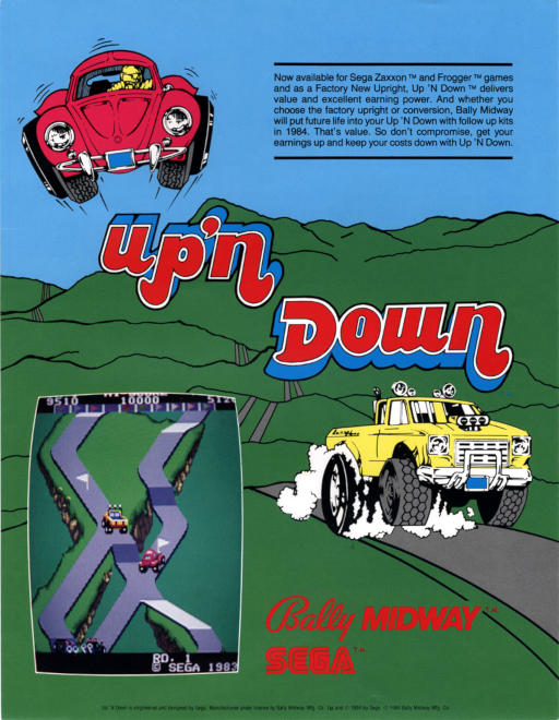 Up'n Down (315-5030) (ARCADE) Box Art & Cover