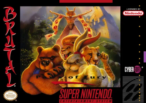 Brutal - Paws of Fury (SNES) Box Art & Cover