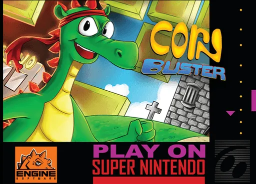 Corn Buster (SNES) Box Art & Cover