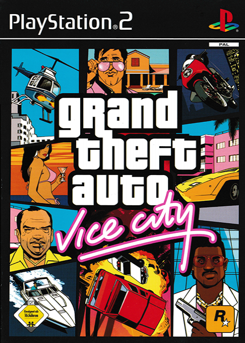 Grand Theft Auto: Vice City (PS2) Box Art & Cover