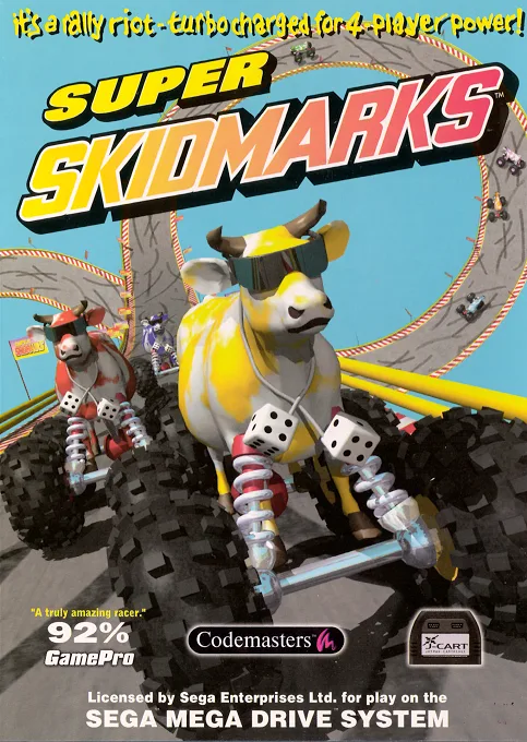 Super Skidmarks (MD) Box Art & Cover