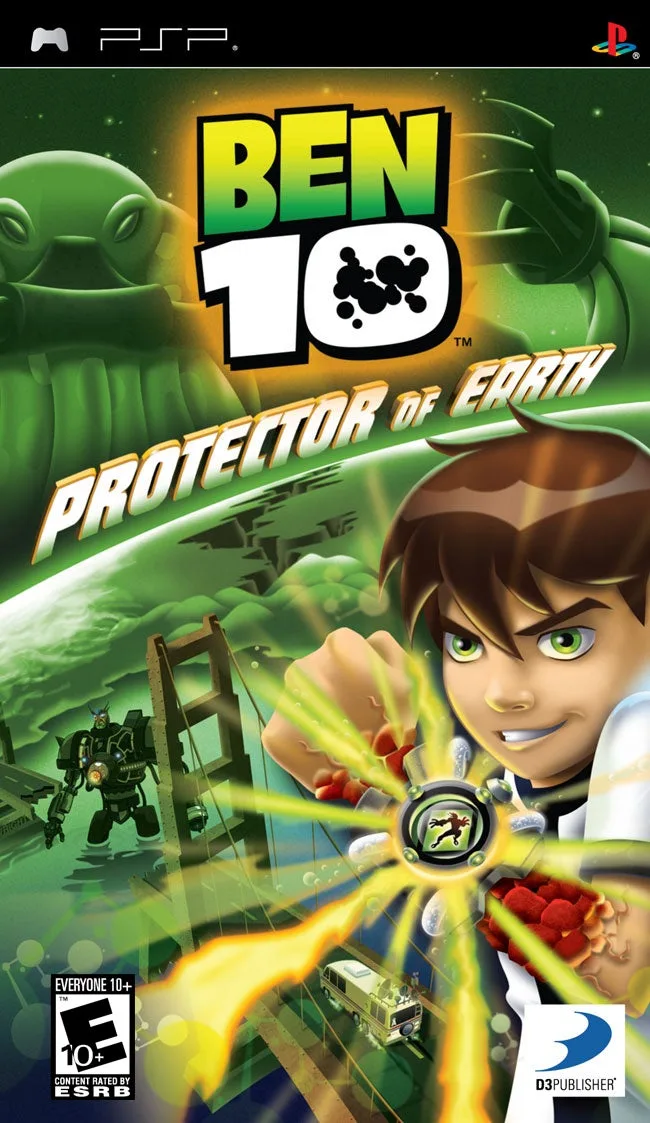 Ben 10: Protector of Earth (PSP) Box Art & Cover