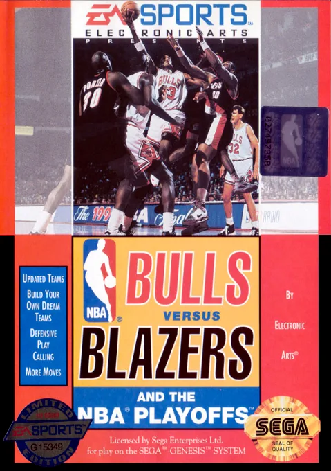 Bulls versus Blazers and the NBA Playoffs (MD) Box Art & Cover