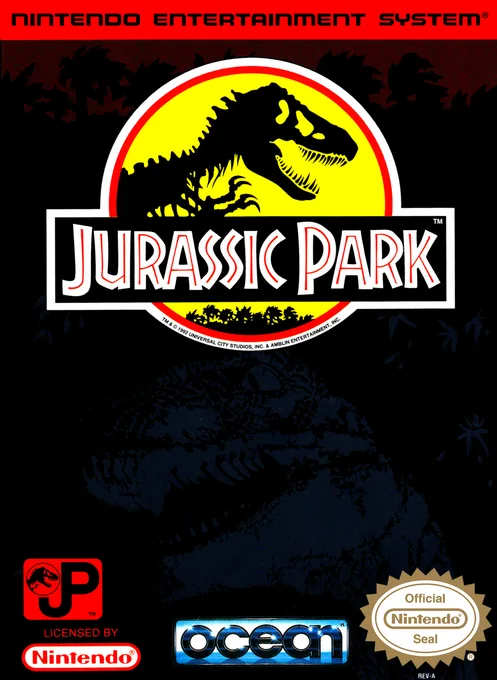 Jurassic Park (NES) Box Art & Cover