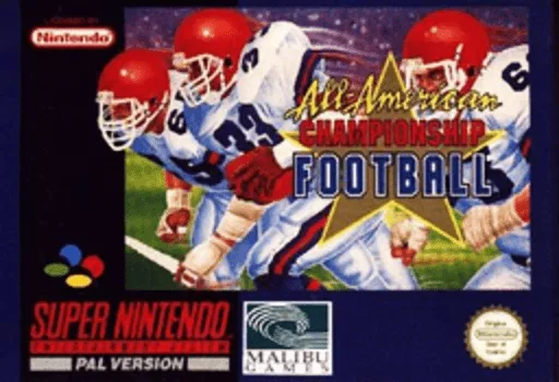 All-American Championship Football (SNES) Box Art & Cover