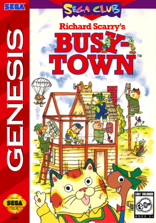 Richard Scarry's Busytown (MD) Box Art & Cover