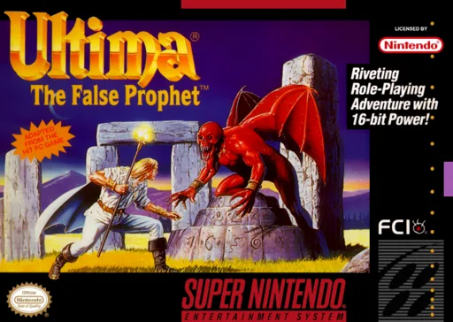Ultima - The False Prophet (SNES) Box Art & Cover