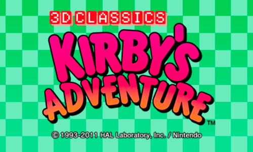 Kirby's Adventure (3DS) Box Art & Cover