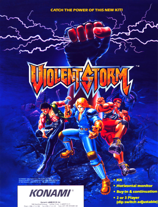 Violent Storm (ver EAC) (ARCADE) Box Art & Cover