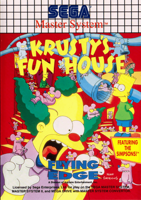 Krusty's Fun House (SMS) Box Art & Cover