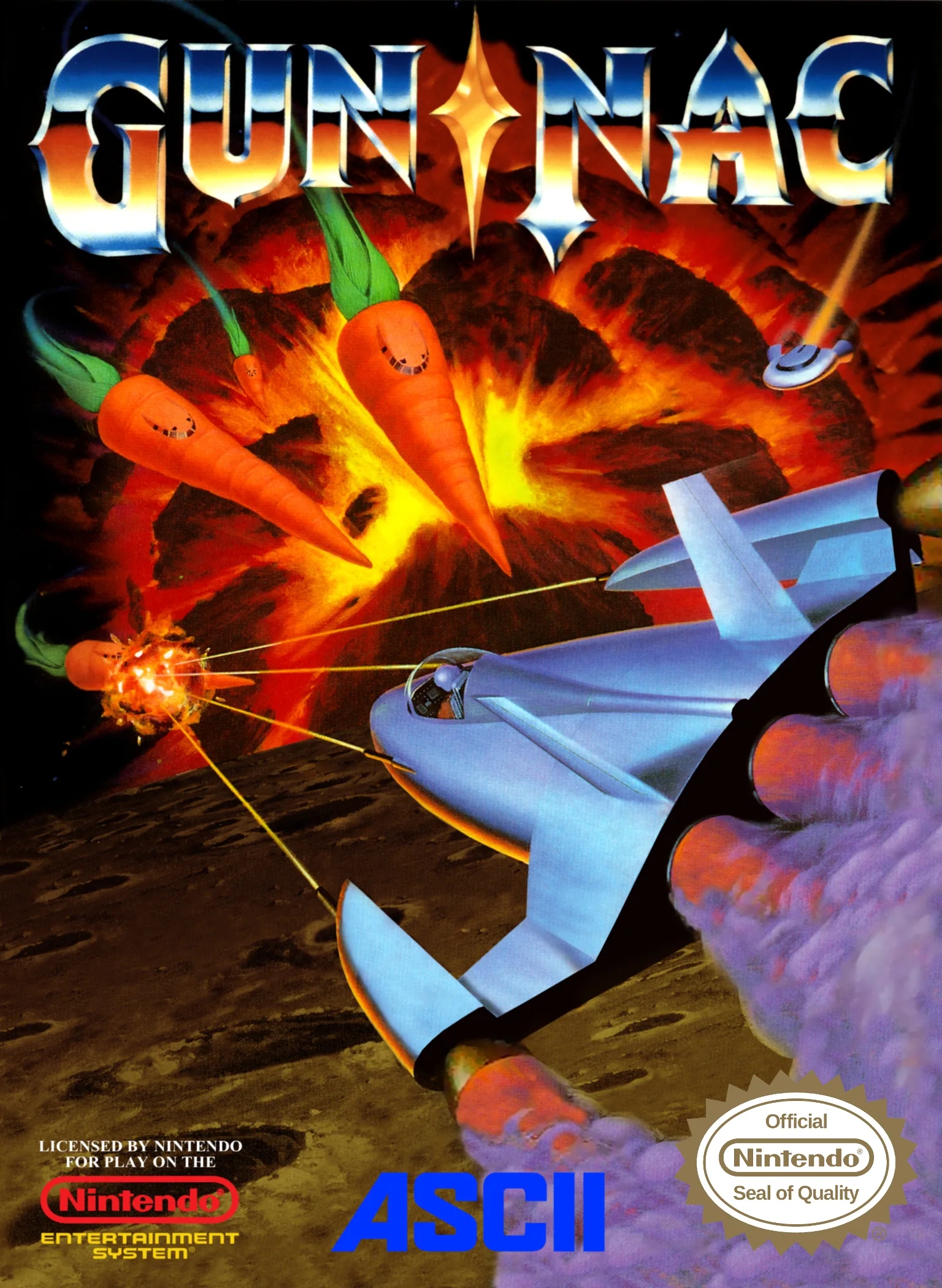 Gun-Nac (NES) Box Art & Cover