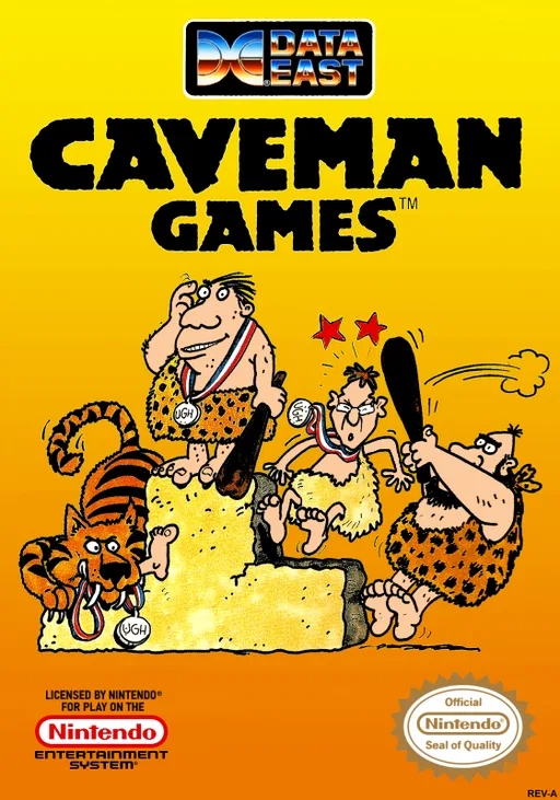 Caveman Games (NES) Box Art & Cover