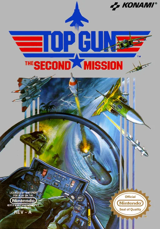 トップガン ザ セカンド ミッション (NES) Box Art & Cover