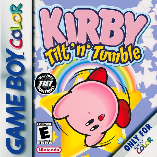 Kirby - Tilt 'n' Tumble (GBC) Box Art & Cover