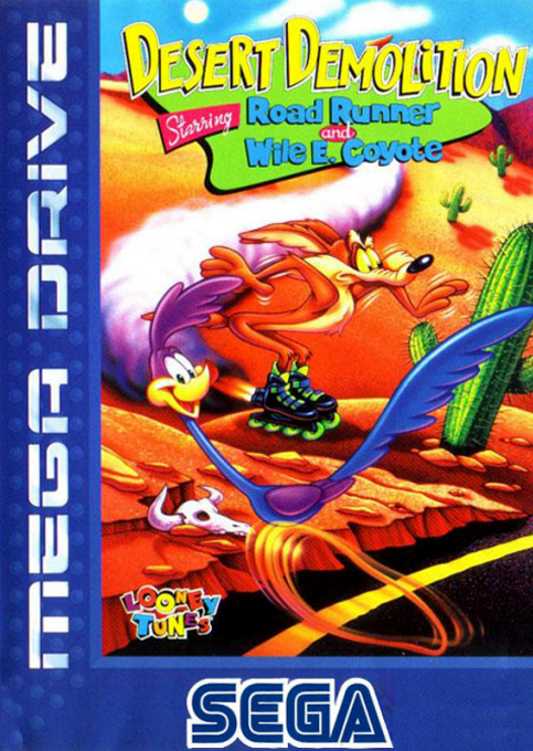 데저트 데몰리션 - 로드 러너와 와일 E. 코요테 주연 (MD) Box Art & Cover