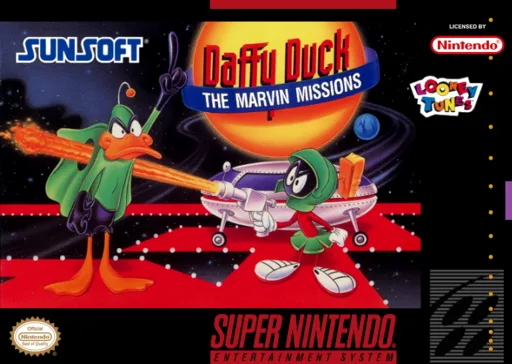 Daffy Duck - The Marvin Missions (SNES) Box Art & Cover