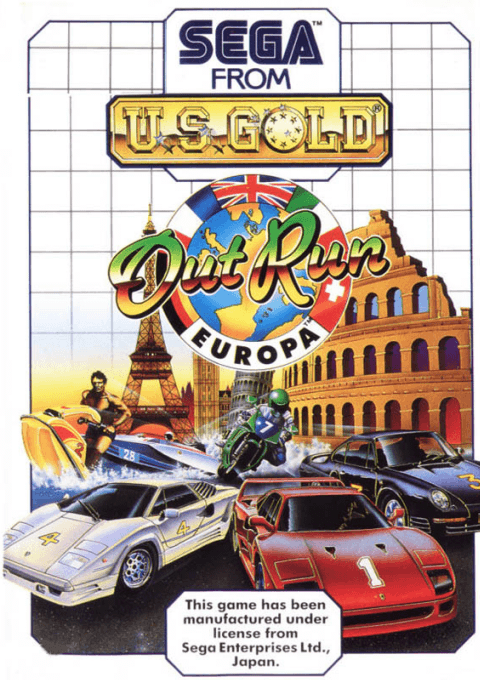 OutRun Europa (SMS) Box Art & Cover