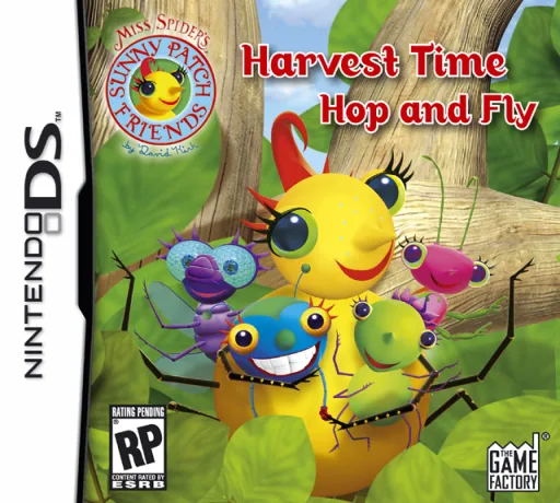 Miss Spider's Sunny Patch Friends - Harvest Time Hop and Fly (Rev 1) (DS) Box Art & Cover
