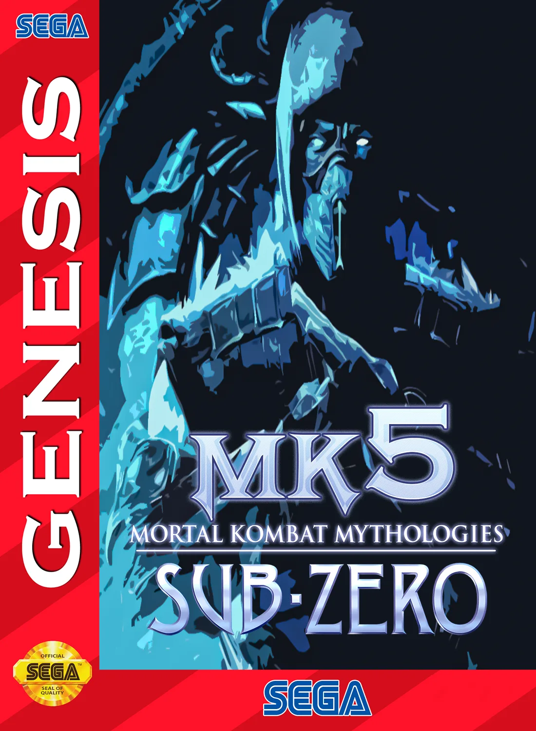 MK5 - モータル・コンバット神話 - サブゼロ (MD) Box Art & Cover