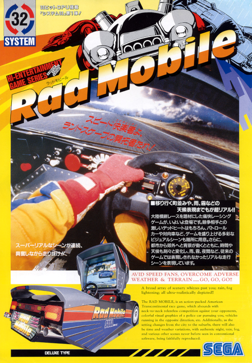 Rad Mobile (World) (ARCADE) Box Art & Cover