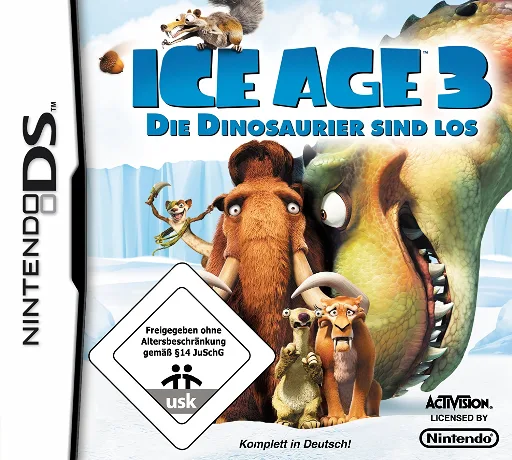 Ice Age 3 - Dawn of the Dinosaurs (DS) Box Art & Cover