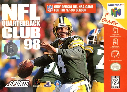 NFL Quarterback Club 98 (N64) Box Art & Cover