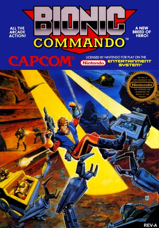 Bionic Commando (NES) Box Art & Cover
