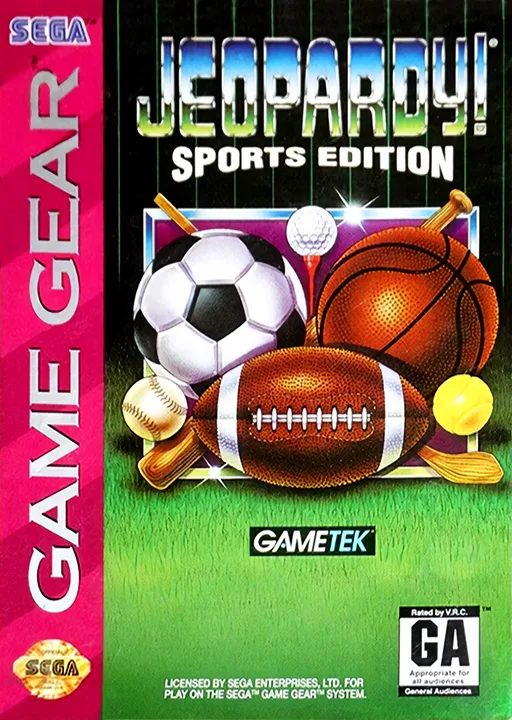 Jeopardy! - Sports Edition (GAME GEAR) Box Art & Cover
