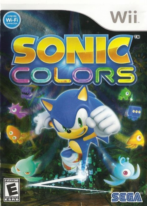 Sonic Colors (WII) Box Art & Cover