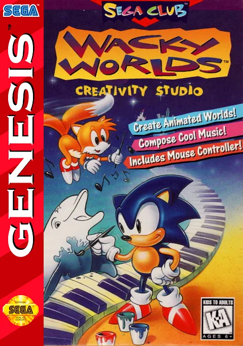 Wacky Worlds Creativity Studio (MD) Box Art & Cover