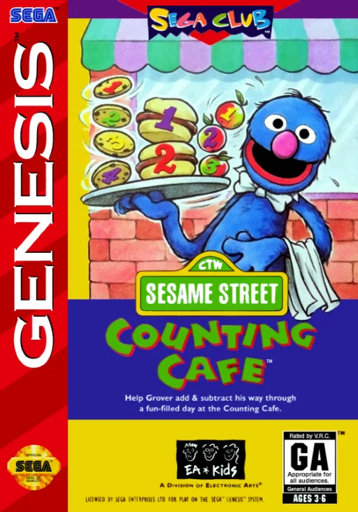 Sesame Street Counting Cafe (MD) Box Art & Cover