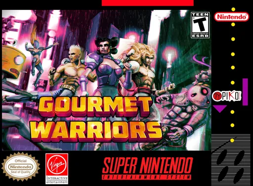 Gourmet Warriors (SNES) Box Art & Cover