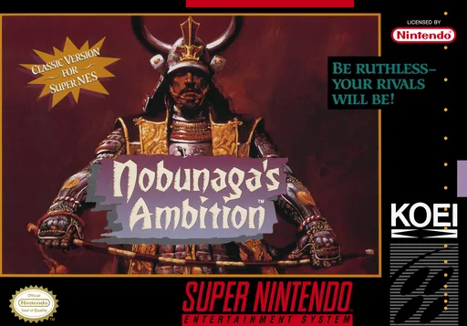 Nobunaga's Ambition (SNES) Box Art & Cover