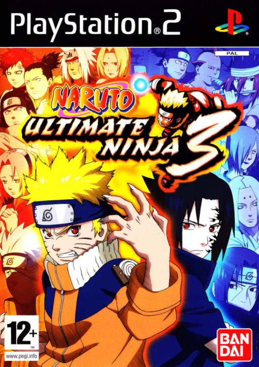 Naruto: Ultimate Ninja 3 (PS2) Box Art & Cover