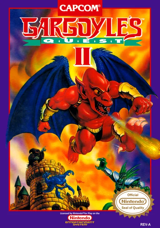 Gargoyle's Quest II - The Demon Darkness (NES) Box Art & Cover