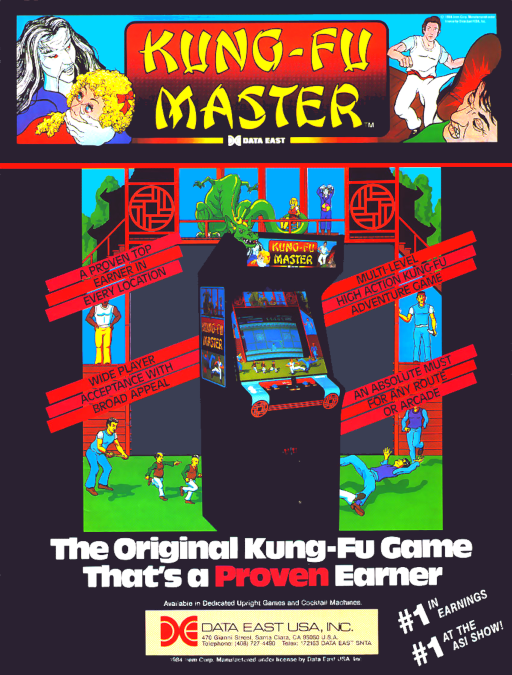 Kung-Fu Master (World) (ARCADE) Box Art & Cover