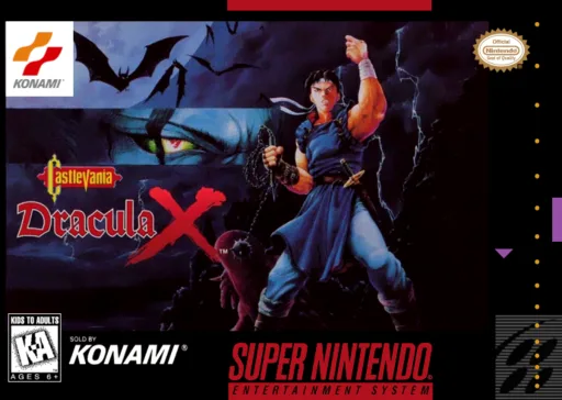 Castlevania - Dracula X (SNES) Box Art & Cover