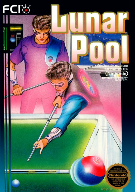 Lunar Pool (NES) Box Art & Cover