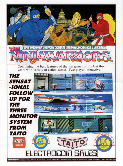 The Ninja Warriors (Japan) (ARCADE) Box Art & Cover
