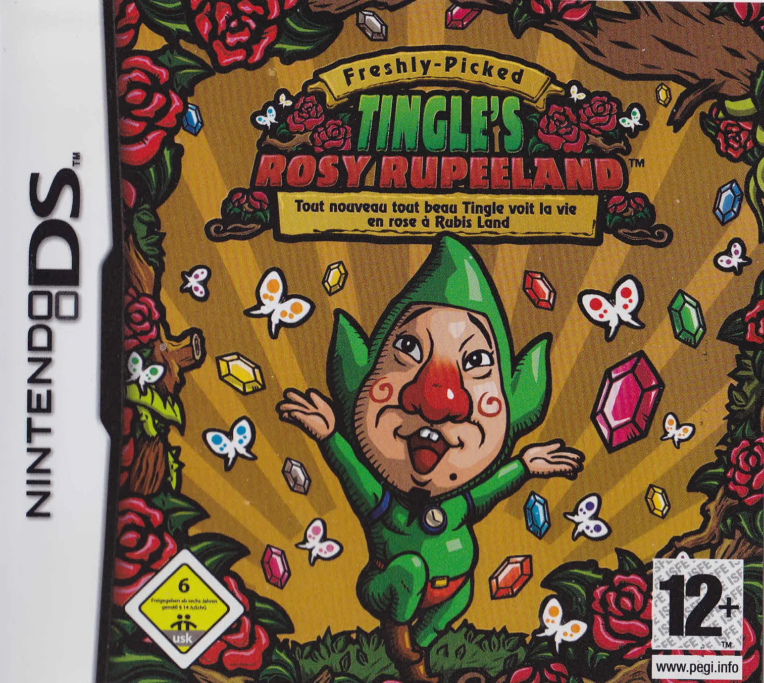 Tingle's Roserade Ruby Paradise (DS) Box Art & Cover