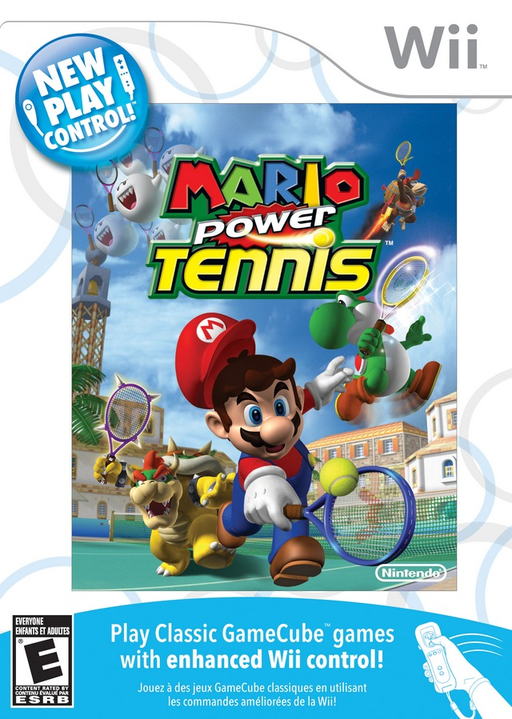 New Play Control! Mario Power Tennis (WII) Box Art & Cover