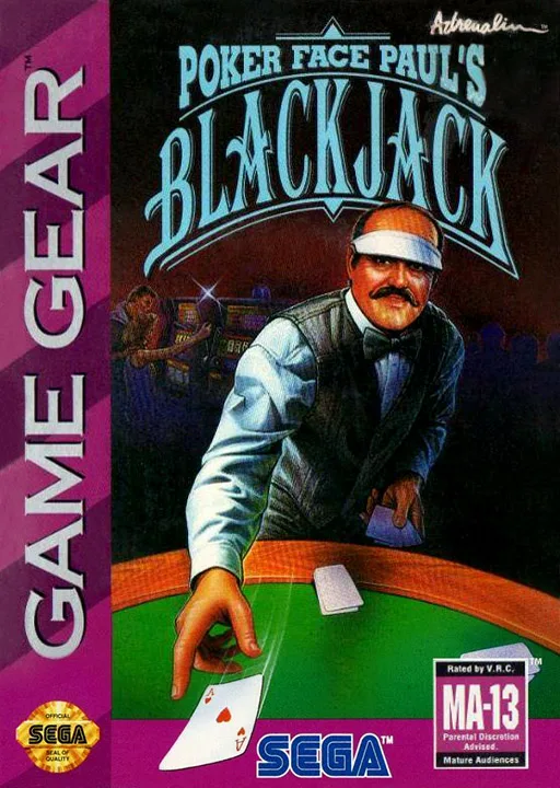 Poker Face Paul's Blackjack (GAME GEAR) Box Art & Cover